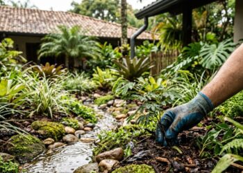 Paisagismo com jardim de chuva melhora a drenagem e favorece a biodiversidade e você deveria ter um