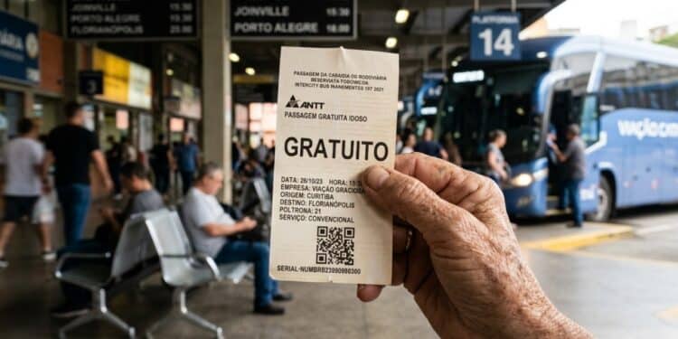 Idosos têm direito a passagem gratuita ou 50% de desconto em viagens interestaduais