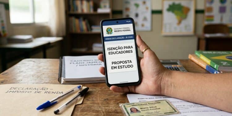 Proposta prevê isenção integral do Imposto de Renda para professores e profissionais da educação