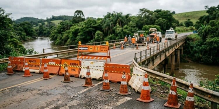 Ponte sobre o Rio da Várzea terá bloqueio total na PR-427 para reparos no fim de semana