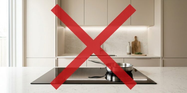 Adeus fogão de indução preto: nova tendência deixa a bancada mais elegante e uniforme