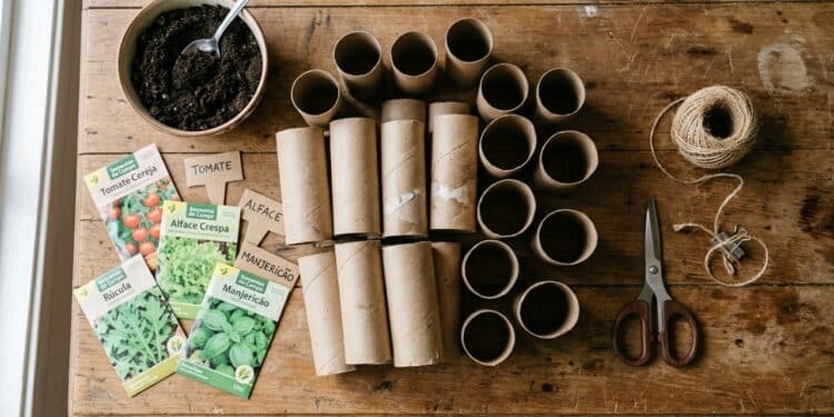 Rolo de papel higiênico deixa de ser lixo e vira aliado sustentável para o jardim