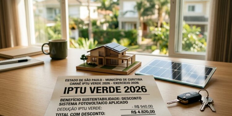 IPTU Verde pode cortar quase pela metade a cobrança para quem instala energia solar em casa em 2026