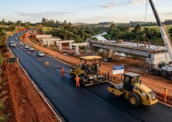 Pavimentação e ponte nova avançam em obra de R$ 29 milhões em Rio Claro