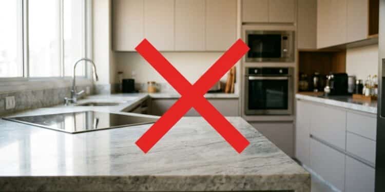 Adeus ao mármore: tendência mais barata vira favorita nas cozinhas modernas