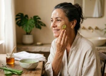 Máscaras faciais para peles maduras com aloe vera: acalma, hidrata e ilumina em 20 minutos