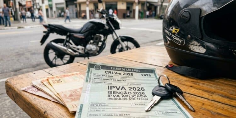 IPVA zero para motos populares anima entregadores e motofretistas nesse estado
