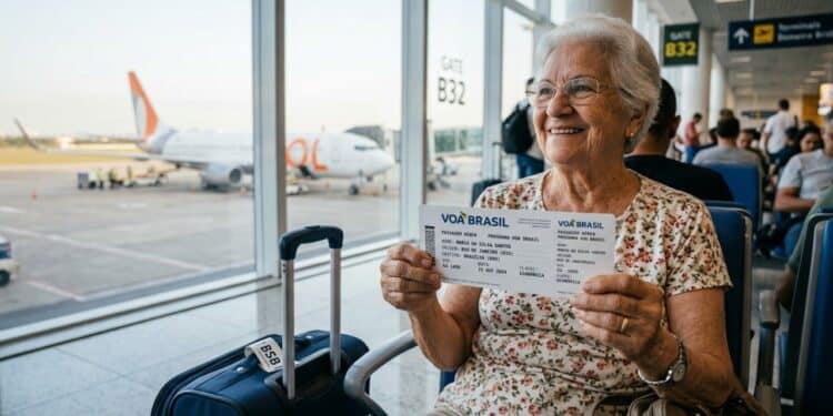 Voa Brasil libera passagem barata para aposentados que não viajaram nos últimos 12 meses