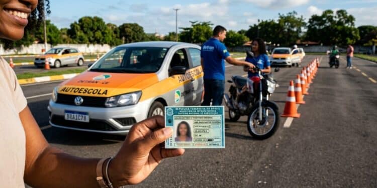 Nova regra permite tirar a primeira CNH sem pagar e anima brasileiros de baixa renda