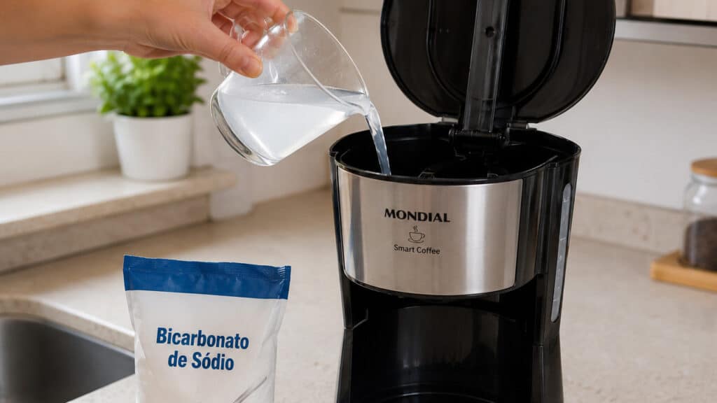 limpeza da cafeteira