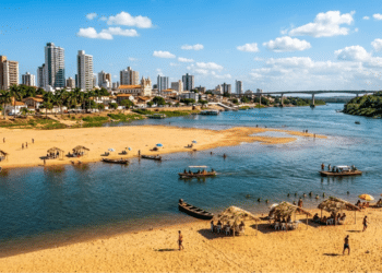 O curioso fenômeno que faz praias aparecerem e sumirem nesta cidade que leva o nome de uma imperatriz
