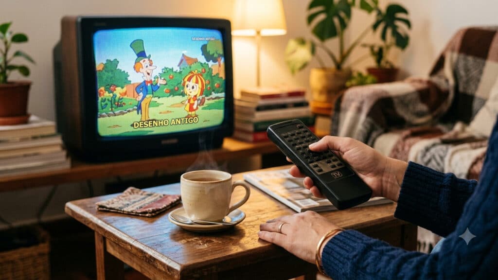 desenhos da nostalgia da infância