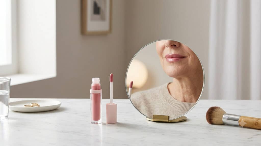 Gloss labial rosado