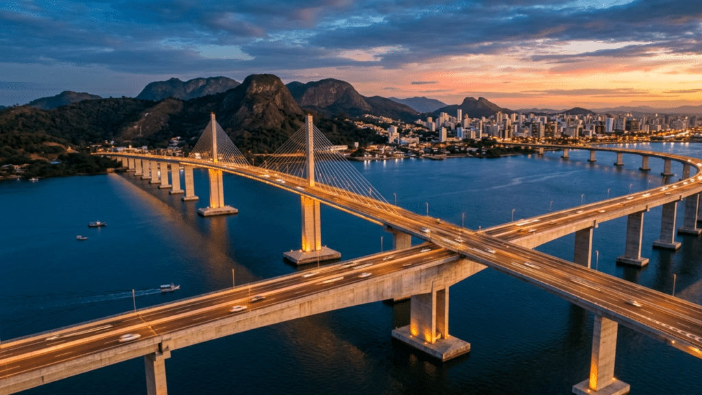 Megaobra que vale mais de R$ 400 milhões ergue terceira maior ponte do Brasil e reduz viagem de 30 para 2 min