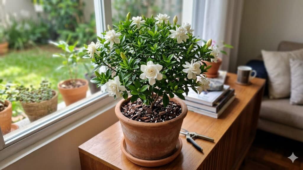 Cultivar gardênias em ambientes internos