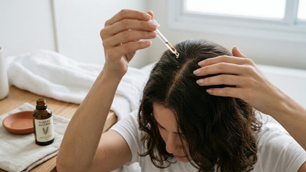 Óleo de alecrim para cabelo