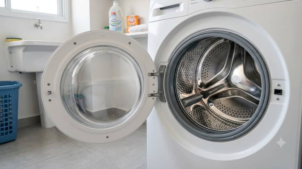 Limpeza da máquina de lavar roupa