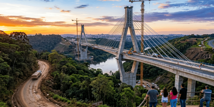 Megaobra que vale mais de R$ 400 milhões ergue terceira maior ponte do Brasil e reduz viagem de 30 para 2 min