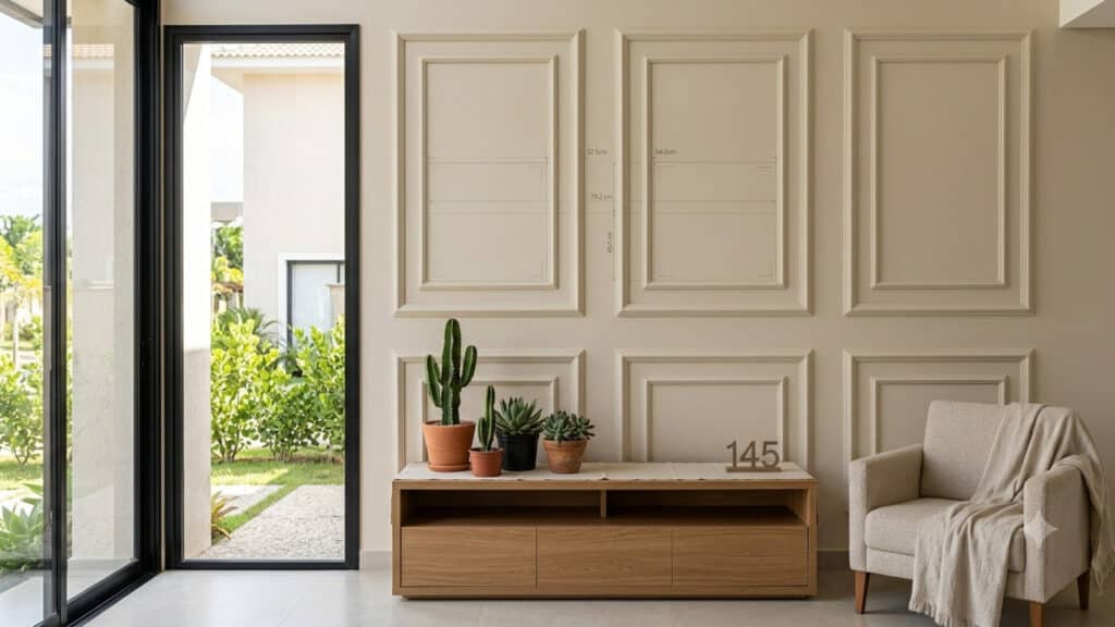 molduras de parede DIY