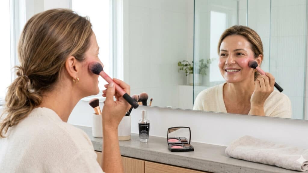 blush intenso após os 40
