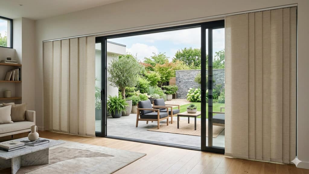 cortinas para portas de vidro