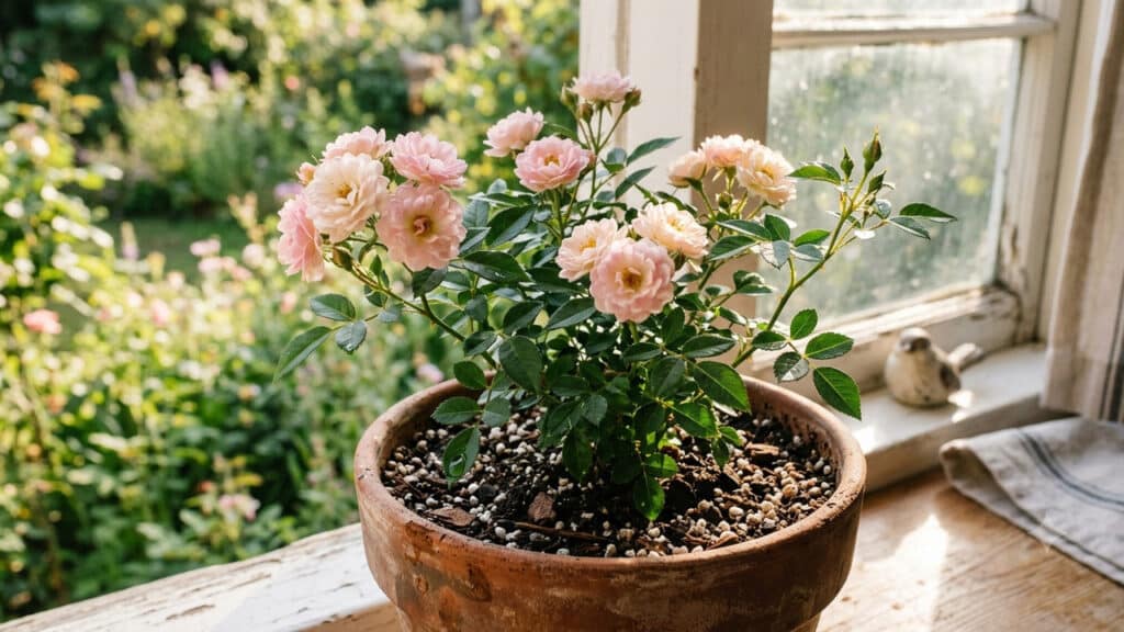 rosas para vasos