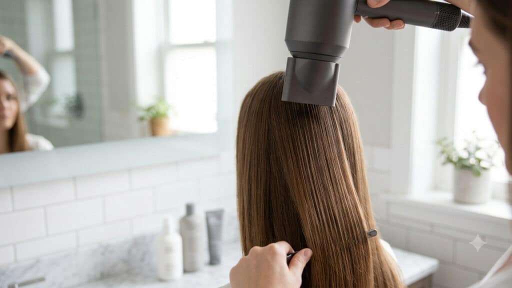como evitar frizz no cabelo