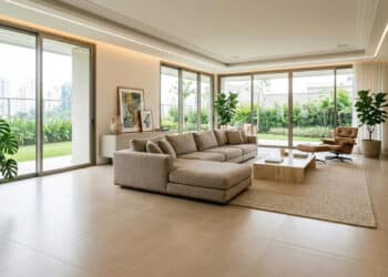 7 dicas de porcelanatos para o piso da sua sala, segundo designers