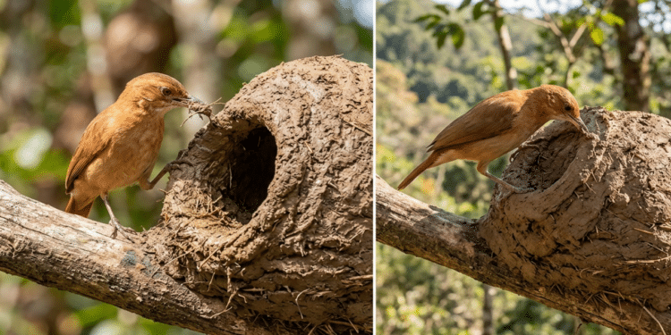 Como o joão-de-barro constrói ninhos com isolamento térmico natural perfeito contra extremos climáticos na natureza