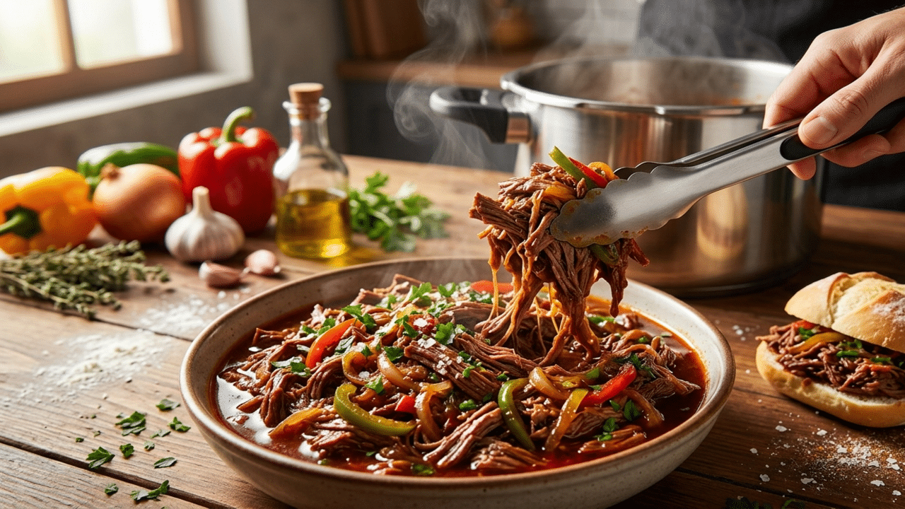 Como fazer carne louca na panela de pressão igual profissional? Truque de chef para o lanche perfeito