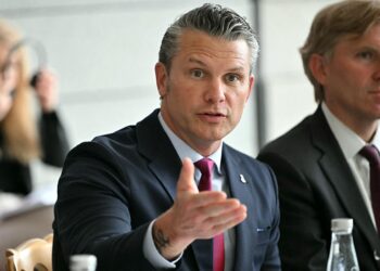 Secretário de Estado dos EUA, Pete Hegseth - Foto: Chip Somodevilla/Getty Images via AFP