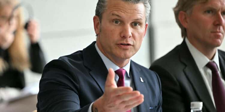 Secretário de Estado dos EUA, Pete Hegseth - Foto: Chip Somodevilla/Getty Images via AFP