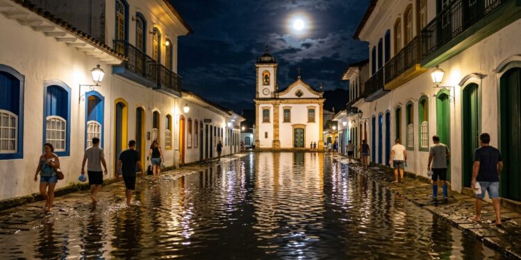 Quando a lua cheia chega, o mar invade as ruas desta cidade histórica cheia de curiosidades