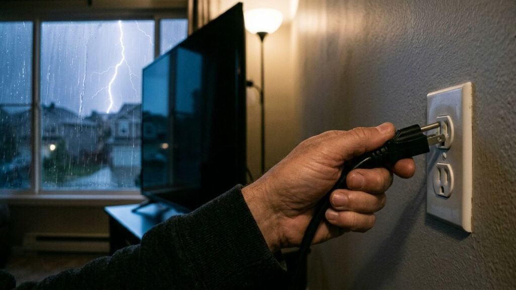 Lista mostra 5 eletrodomésticos que devem sair da tomada em tempestades com raios
