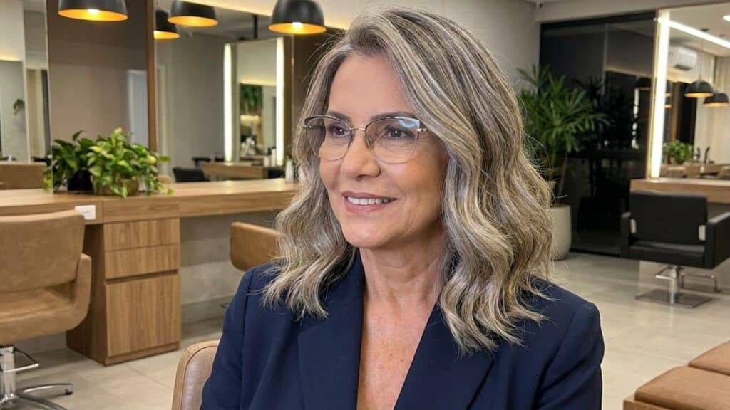 Depois dos 60 esta técnica ajuda a integrar os fios brancos e deixar o visual mais jovem