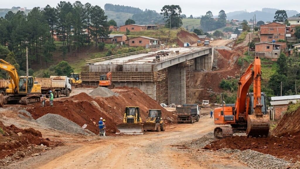 Obra de R$ 23,7 milhões na PR-364 em Irati é retomada após estudo sobre fósseis no subsolo