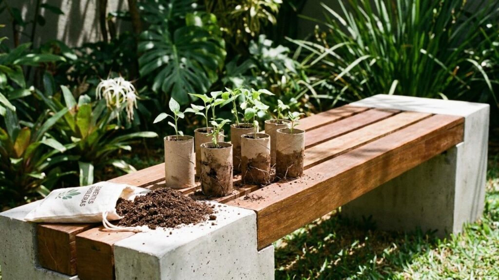 Rolo de papel higiênico deixa de ser lixo e vira aliado sustentável para o jardim