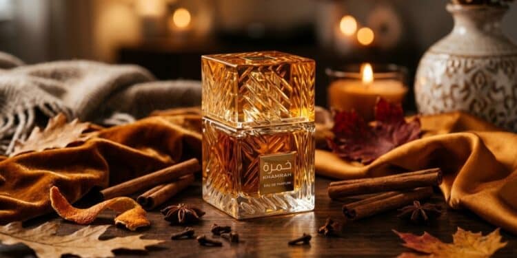 O perfume Lattafa Khamrah conquista espaço no outono com aroma elegante e duradouro