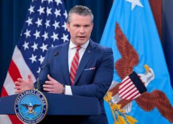 Secretário de Estado dos EUA, Pete Hegseth - Foto: Chip Somodevilla/Getty Images via AFP