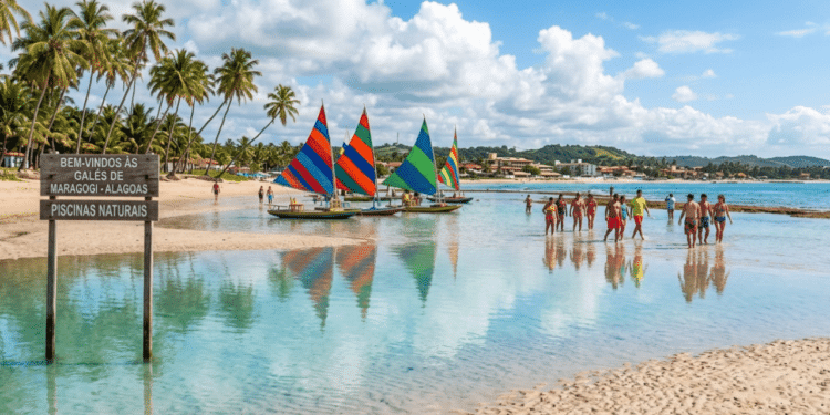 Uma praia do Nordeste famosa pelo “efeito espelho” está se destacando e se tornando um dos destinos mais desejados do país