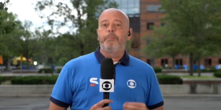 Alex Escobar preocupa público ao surgir com voz estranha durante entrada ao vivo na Globo