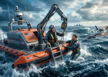Inacreditável: barco sem tripulação resgata pilotos americanos em alto-mar