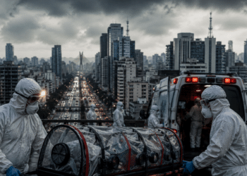 São Paulo investiga novo caso suspeito de Ebola em brasileira vinda do Congo - Foto: Gerada por IA