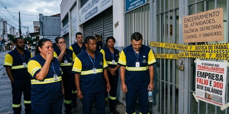 Empresa anuncia encerramento das suas atividades e mais de 300 funcionários ficam sem salários após falência