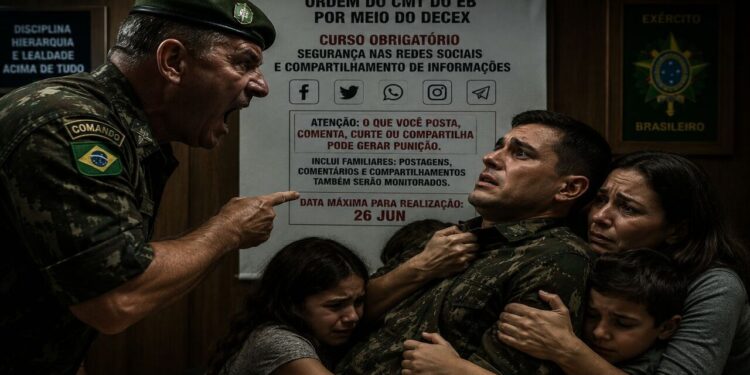 Exército amplia vigilância digital e mira até familiares de militares em novo curso obrigatório sobre redes sociais