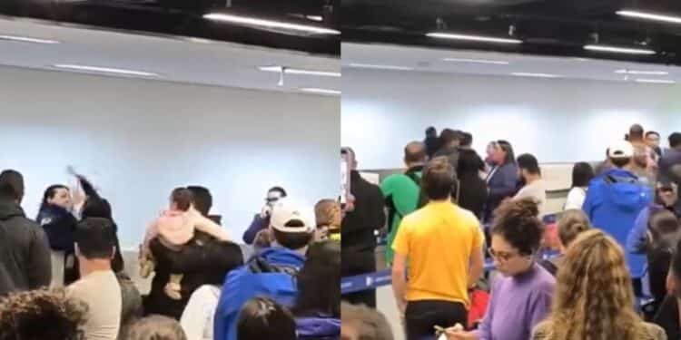 Mulher causa tumulto e agride funcionários da Latam no Aeroporto de Guarulhos
