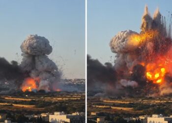 Grande explosão na Ilha de Malta deixa cenário devastador e fumaça toma conta do céu