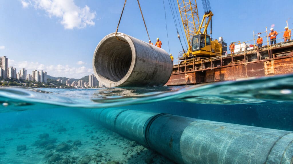 Megaprojeto no Brasil vai construir o primeiro túnel imerso da América Latina com investimento de R$ 6,8 bilhões e 870 metros abaixo da superfície