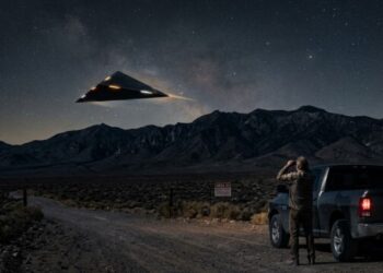 Objeto triangular misterioso próximo à Área 51 desperta novas teorias sobre tecnologia secreta