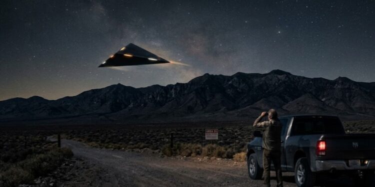Objeto triangular misterioso próximo à Área 51 desperta novas teorias sobre tecnologia secreta
